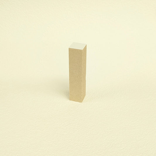 持ち手 長柄 白箔 高さ58mm のべ木（12mm×12mm）