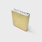１５. 完成品　(台木ＭＤＦ)台木サイズ縦１５ｍｍ×横５７ｍｍ×高さ５８ｍｍ丈 見出し白箔 印面サイズ１２mm×５４mm以下 同じデザイン１種類 １０個 ※合計３０個から注文可