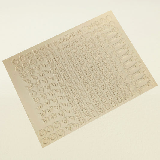 スタンプ用 大判 ゴムシート 白ゴム 大サイズ（150mm×200mm）1枚