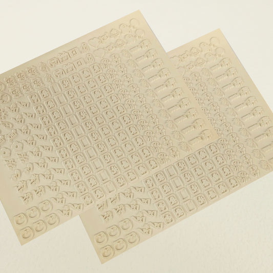 スタンプ用 大判 ゴムシート 白ゴム 大サイズ（150mm×200mm）2枚