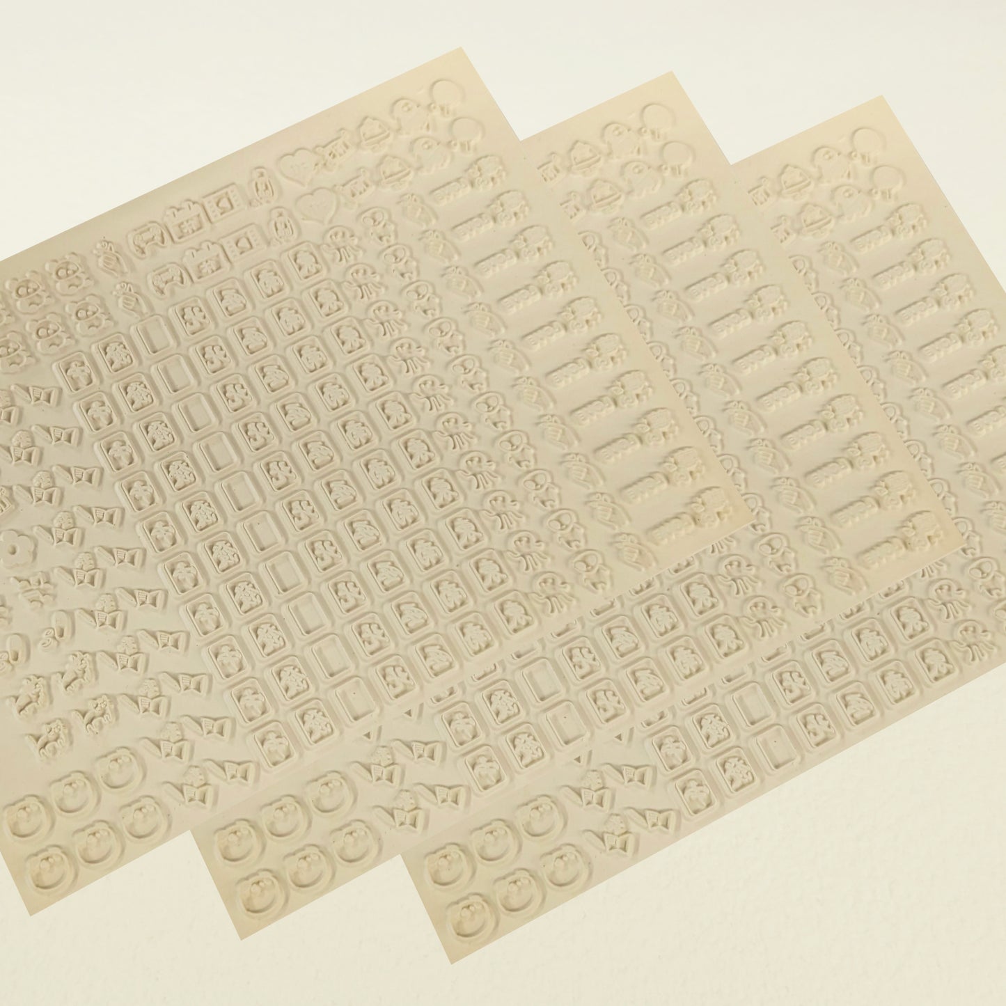 スタンプ用 大判 ゴムシート 白ゴム 大サイズ（150mm×200mm）3枚