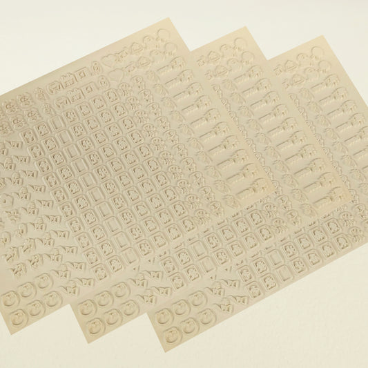 スタンプ用 大判 ゴムシート 白ゴム 大サイズ（150mm×200mm）3枚