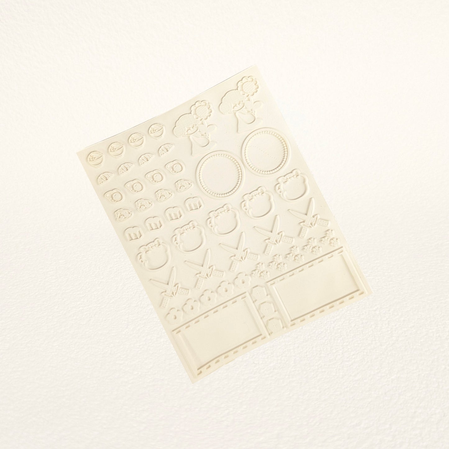 スタンプ用 大判 ゴムシート 白ゴム 中サイズ（120mm×150mm）
