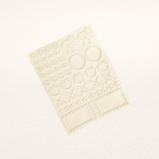 スタンプ用 大判 ゴムシート 白ゴム 中サイズ（120mm×150mm）